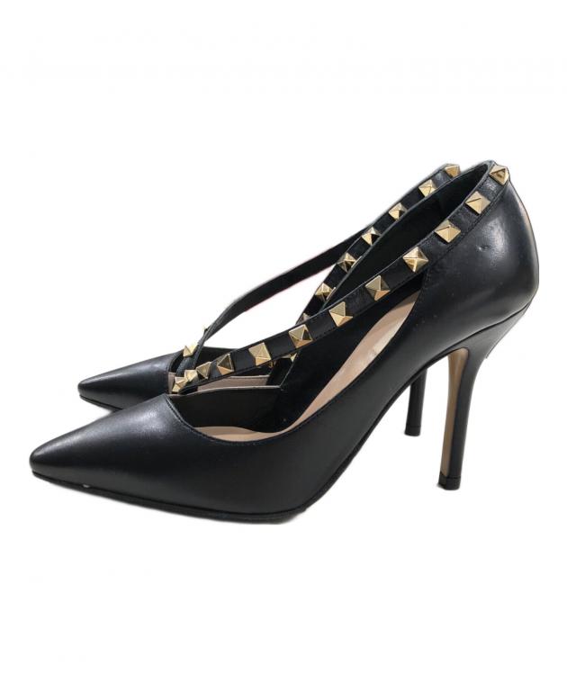 VALENTINO ヴァレンティノ　パンプス　ハイヒール　靴　スタッズ　41 中古・古着通販】VALENTINO (ヴァレンティノ) レザースタッズパンプス