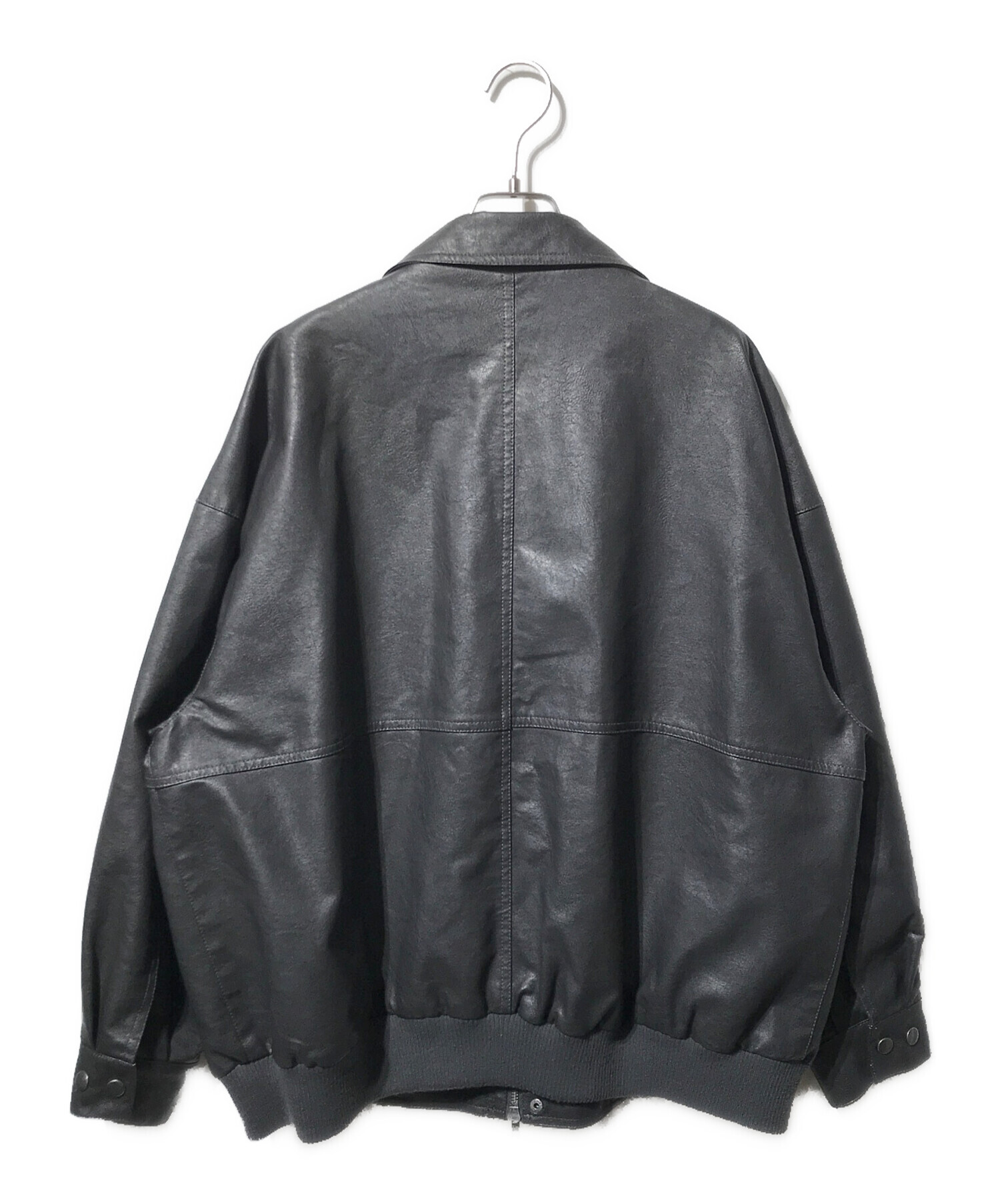 中古・古着通販】CLEL (クレイル) ヴィンテージデザイン合皮ブルゾン