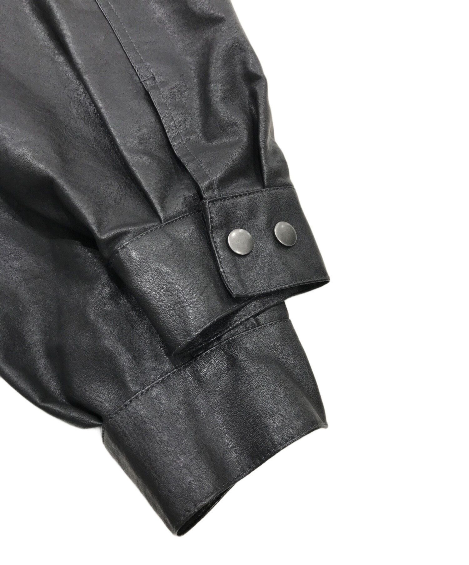 中古・古着通販】CLEL (クレイル) ヴィンテージデザイン合皮ブルゾン