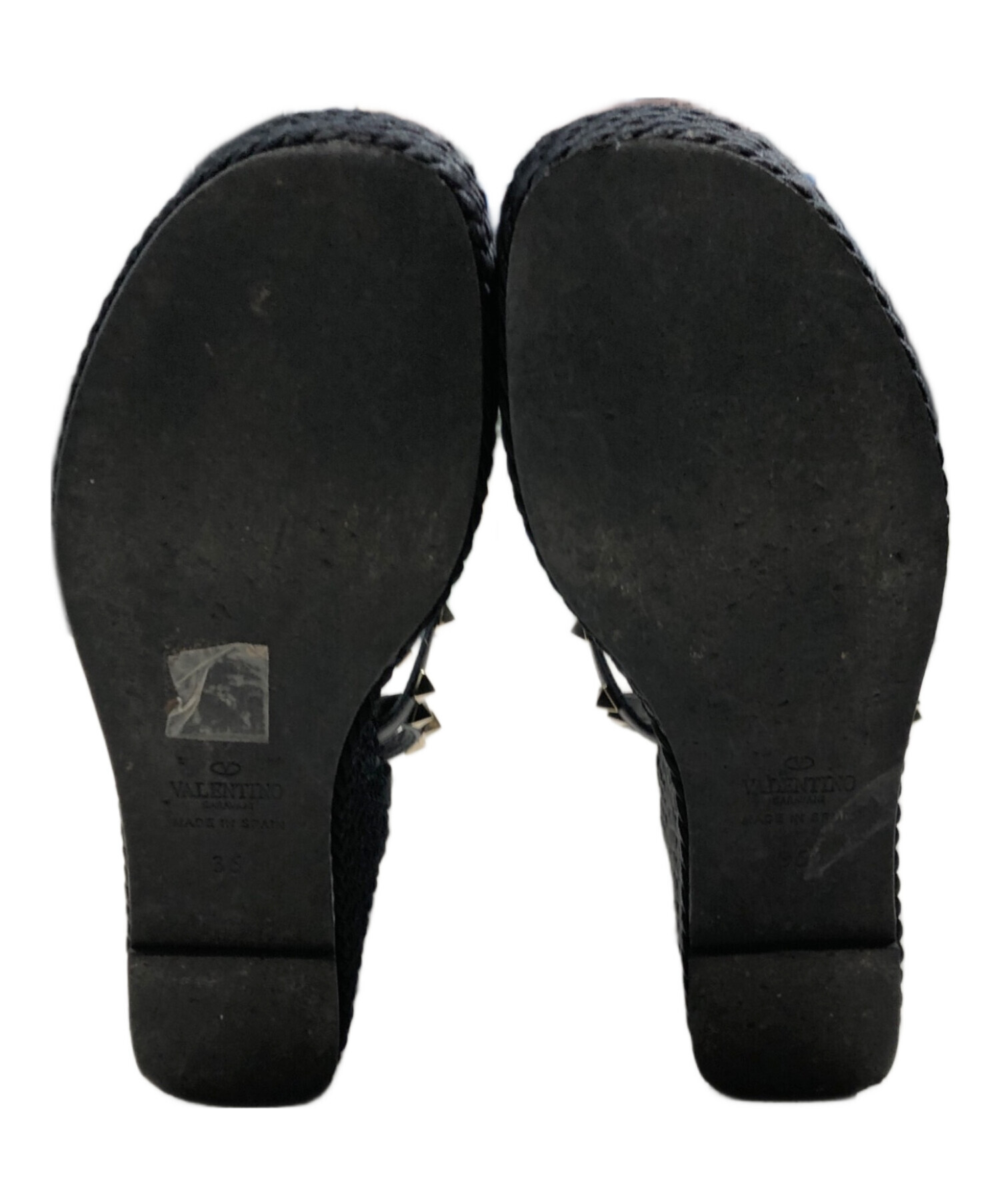 中古・古着通販】VALENTINO (ヴァレンティノ) ウェッジソールスタッズ
