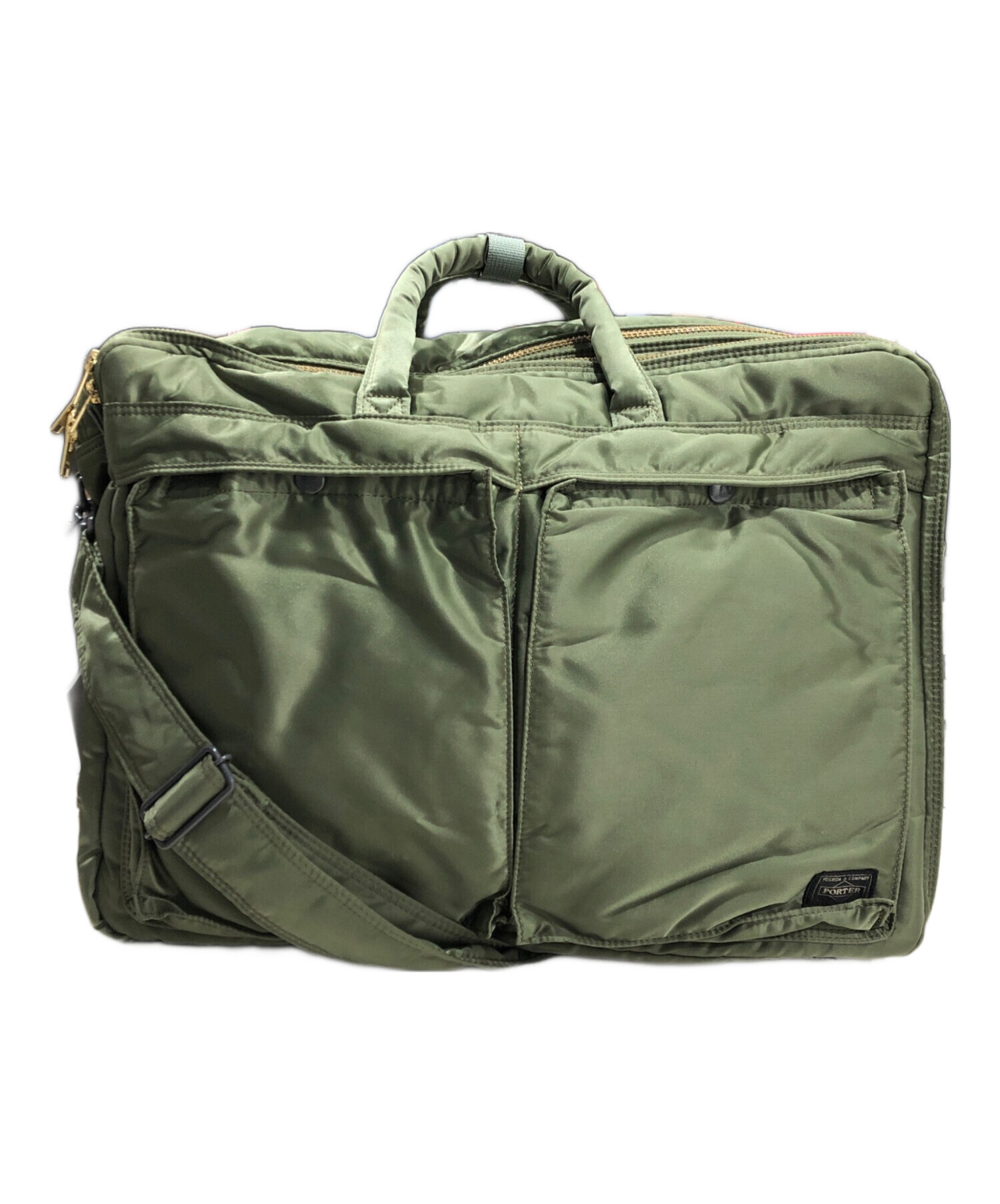 中古・古着通販】PORTER (ポーター) 3WAY BRIEFCASE カーキ｜ブランド