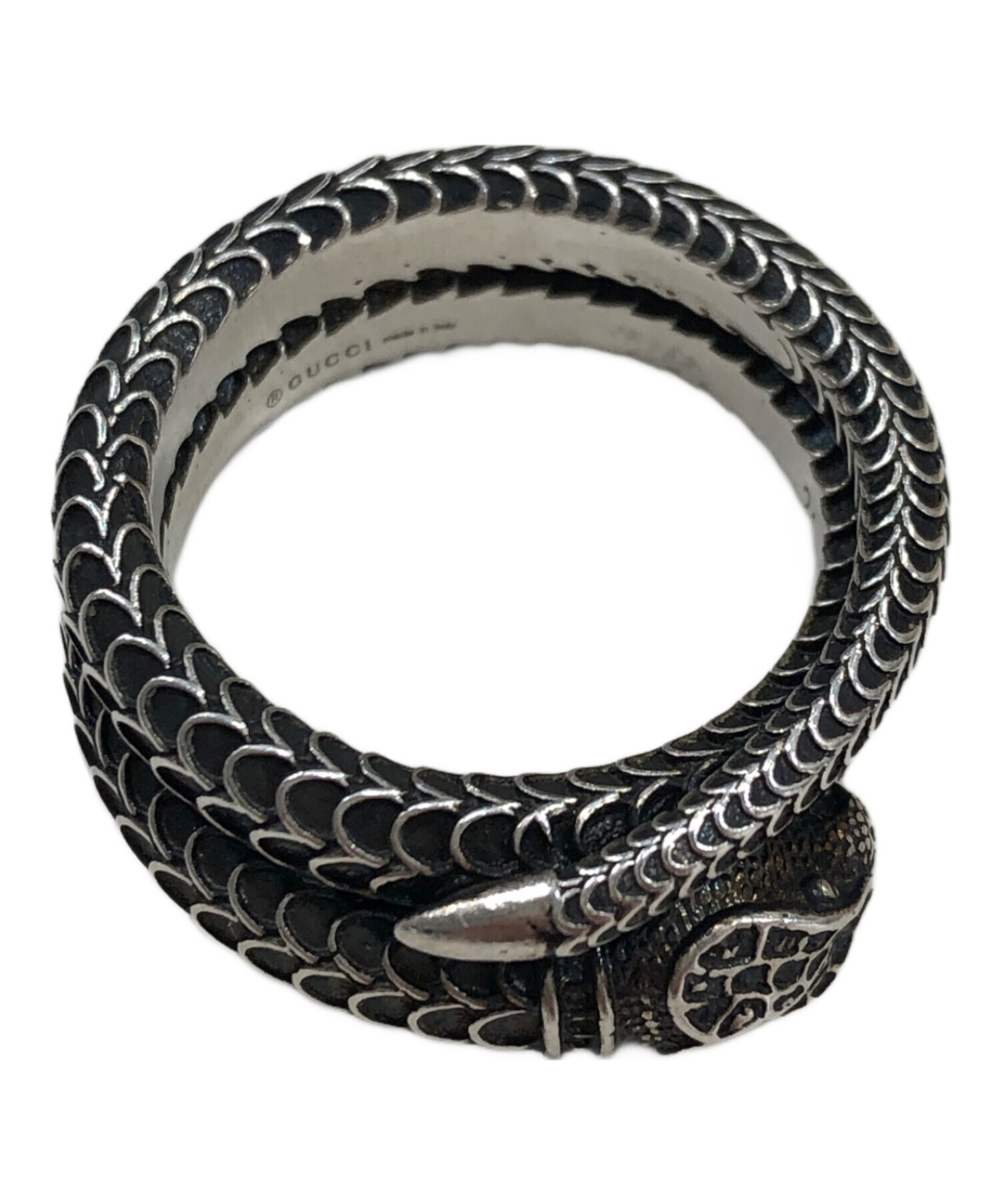 中古・古着通販】GUCCI (グッチ) ガーデンスネークリング サイズ:24号