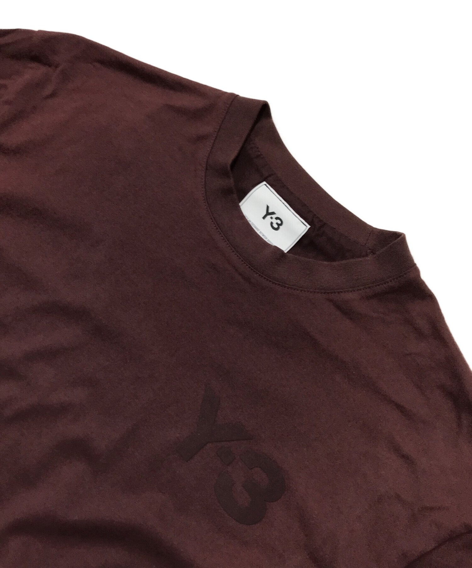 中古・古着通販】Y-3 (ワイスリー) クラシックロゴTシャツ ブラウン 
