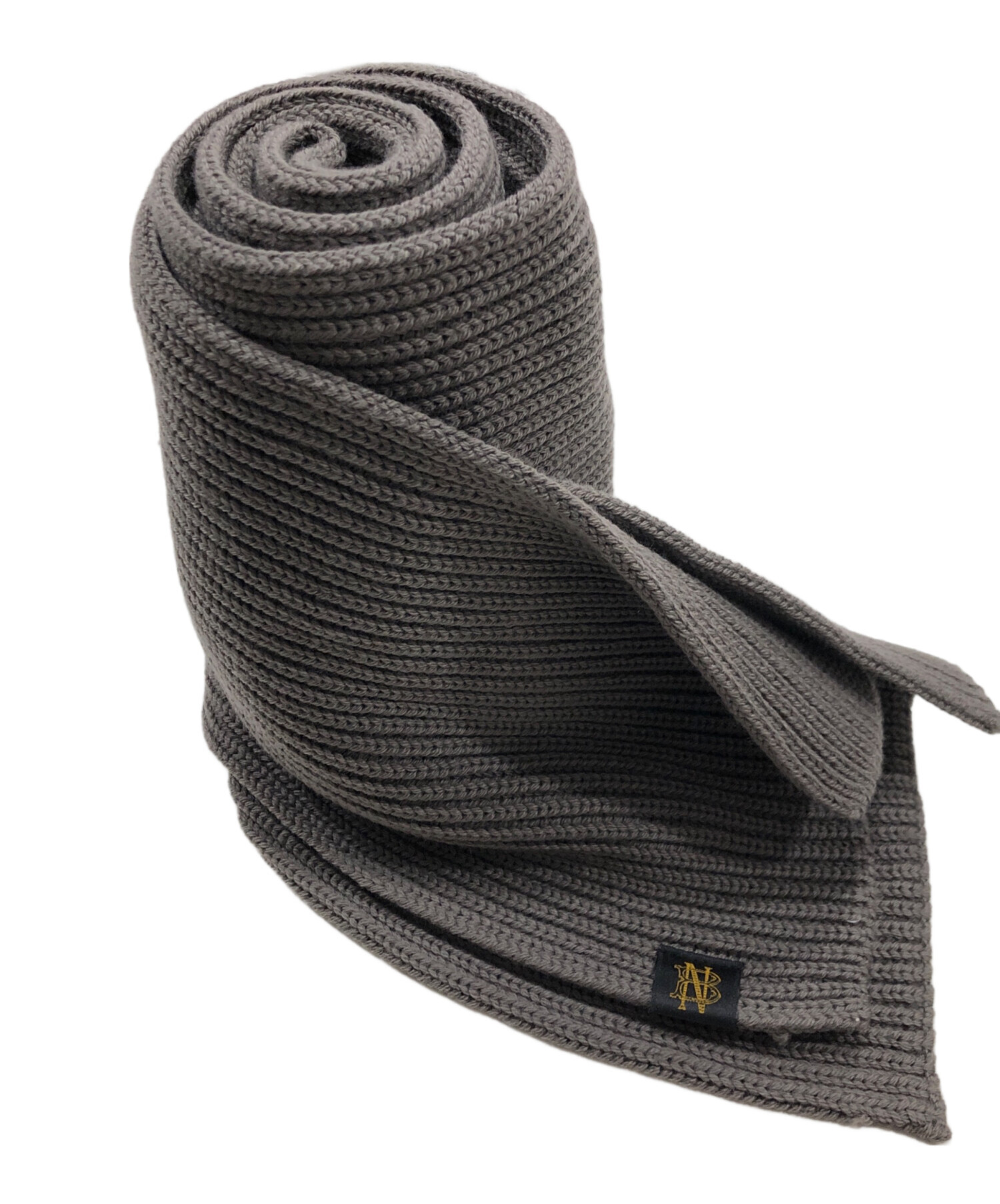 中古・古着通販】BATONER (バトナ―) リブニットマフラー ブラウン