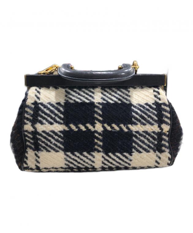 中古・古着通販】MARNI (マルニ) 2WAYバッグ ネイビー×ホワイト