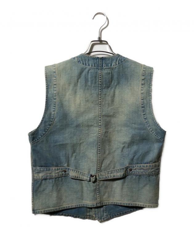 中古・古着通販】RRL (ダブルアールエル) ピンストライプデニムベスト