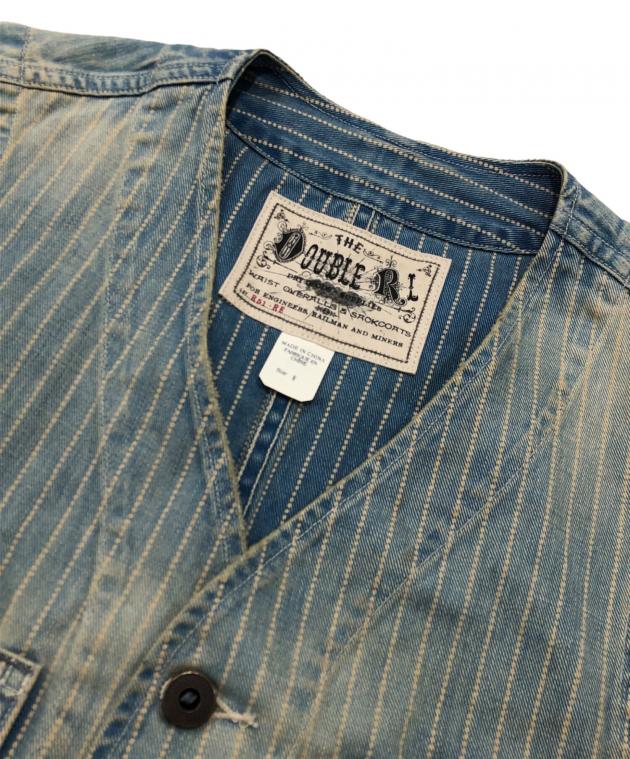 中古・古着通販】RRL (ダブルアールエル) ピンストライプデニムベスト