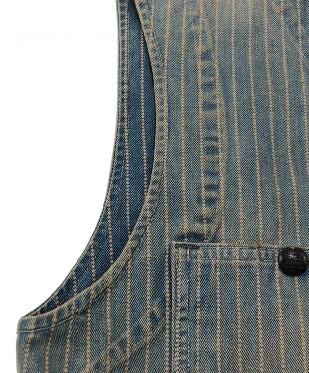 中古・古着通販】RRL (ダブルアールエル) ピンストライプデニムベスト