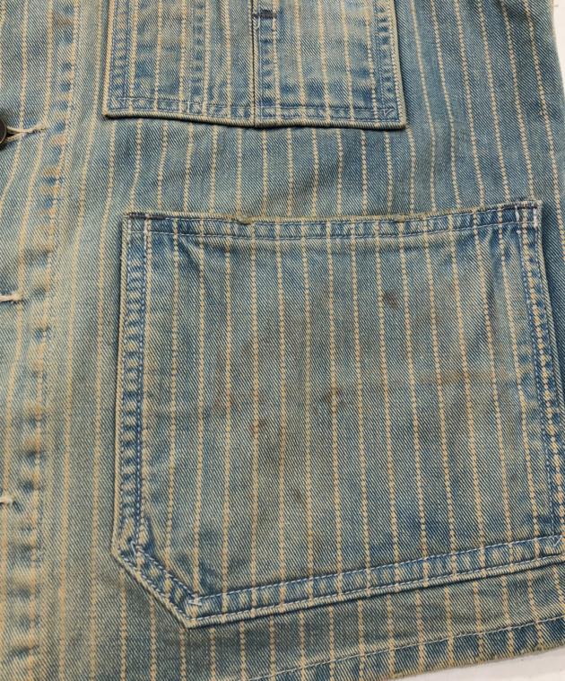 中古・古着通販】RRL (ダブルアールエル) ピンストライプデニムベスト