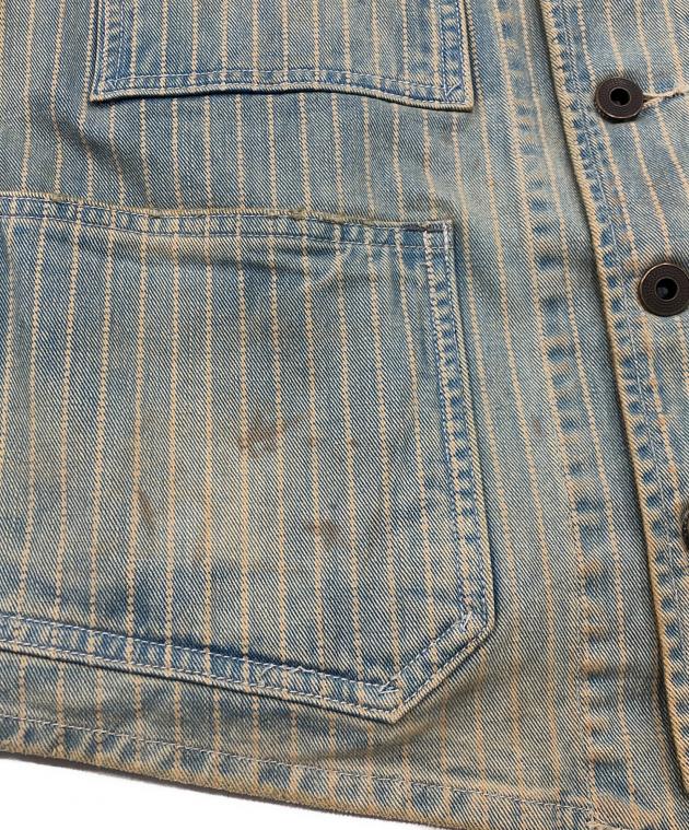 中古・古着通販】RRL (ダブルアールエル) ピンストライプデニムベスト