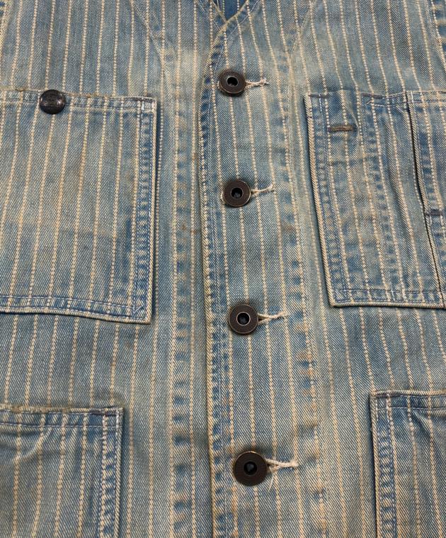 中古・古着通販】RRL (ダブルアールエル) ピンストライプデニムベスト