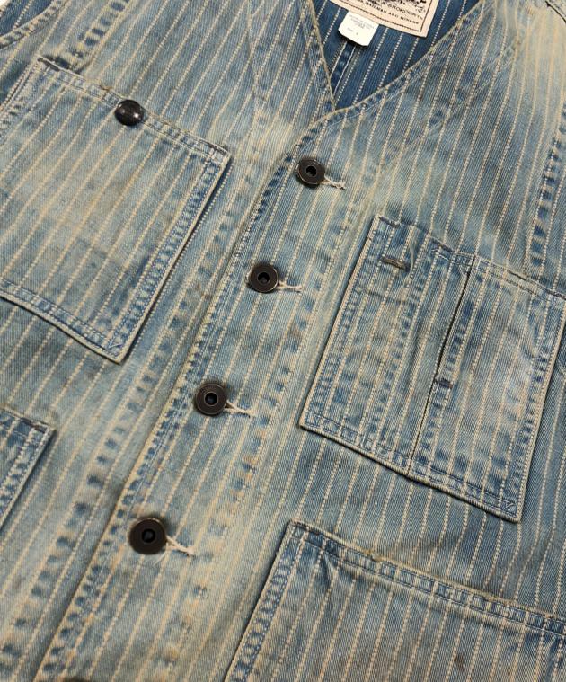 中古・古着通販】RRL (ダブルアールエル) ピンストライプデニムベスト