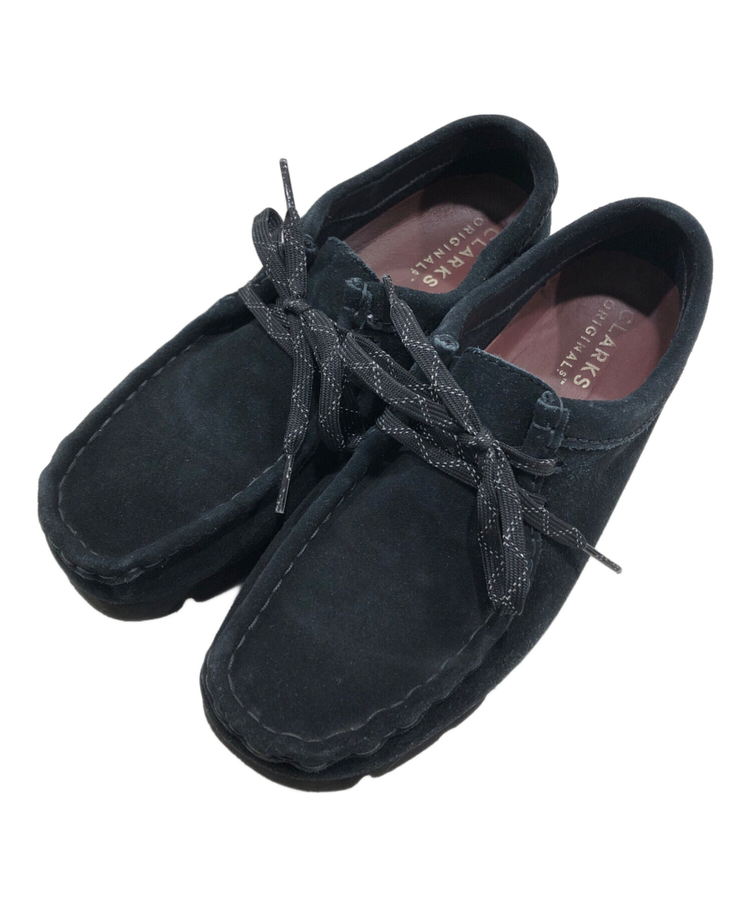中古・古着通販】CLARKS (クラークス) ワラビーシューズ ブラック 