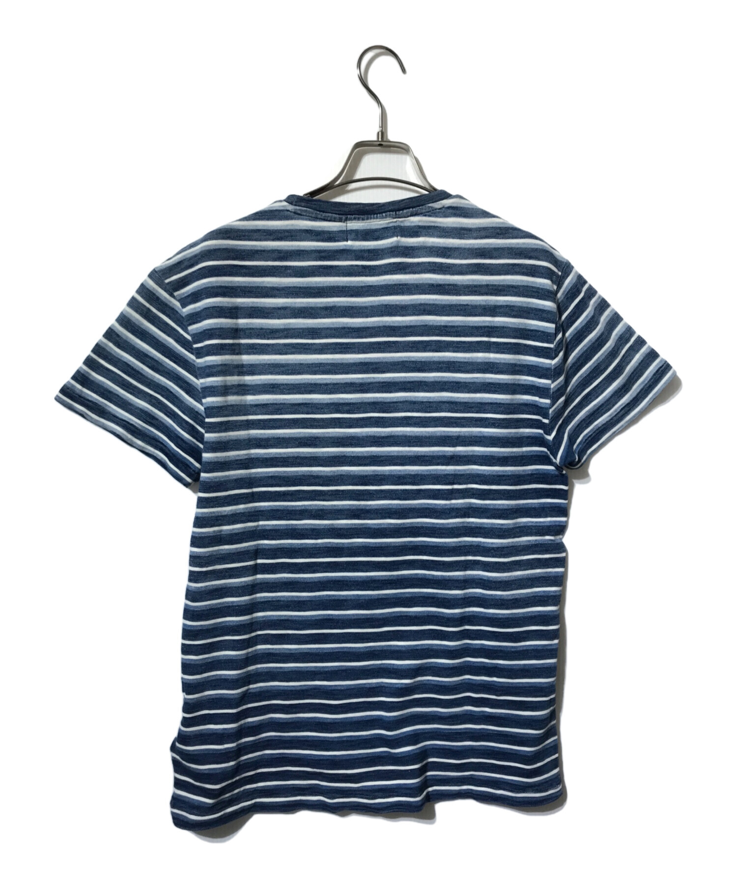 中古・古着通販】RRL (ダブルアールエル) 半袖ボーダーカットソー/半袖