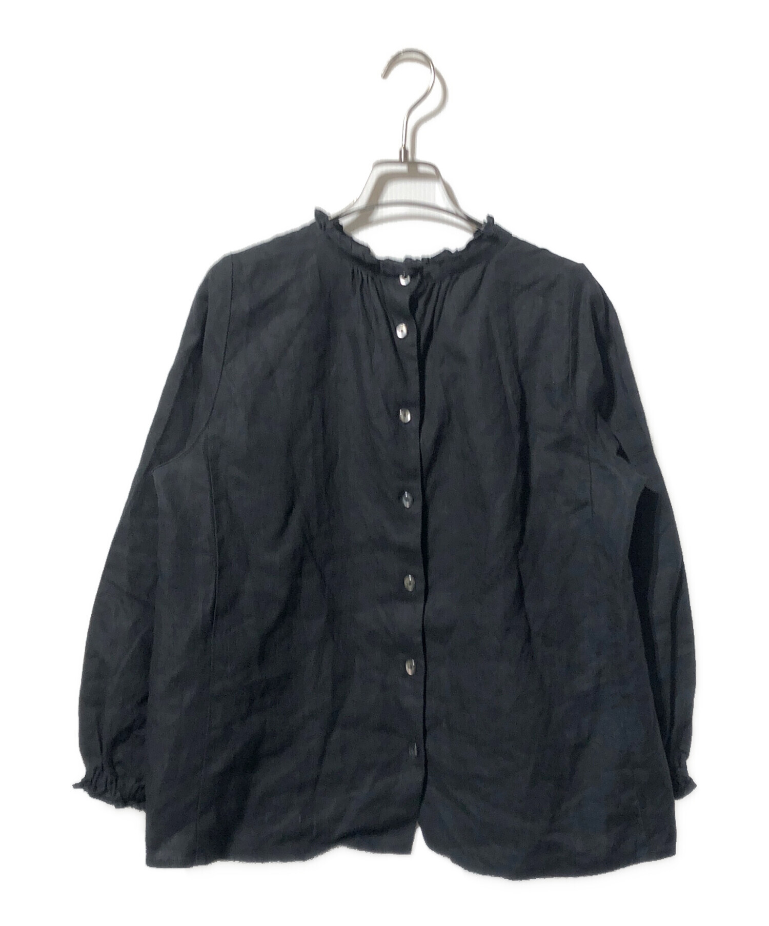 中古・古着通販】nest Robe (ネストローブ) フリルリネンブラウス