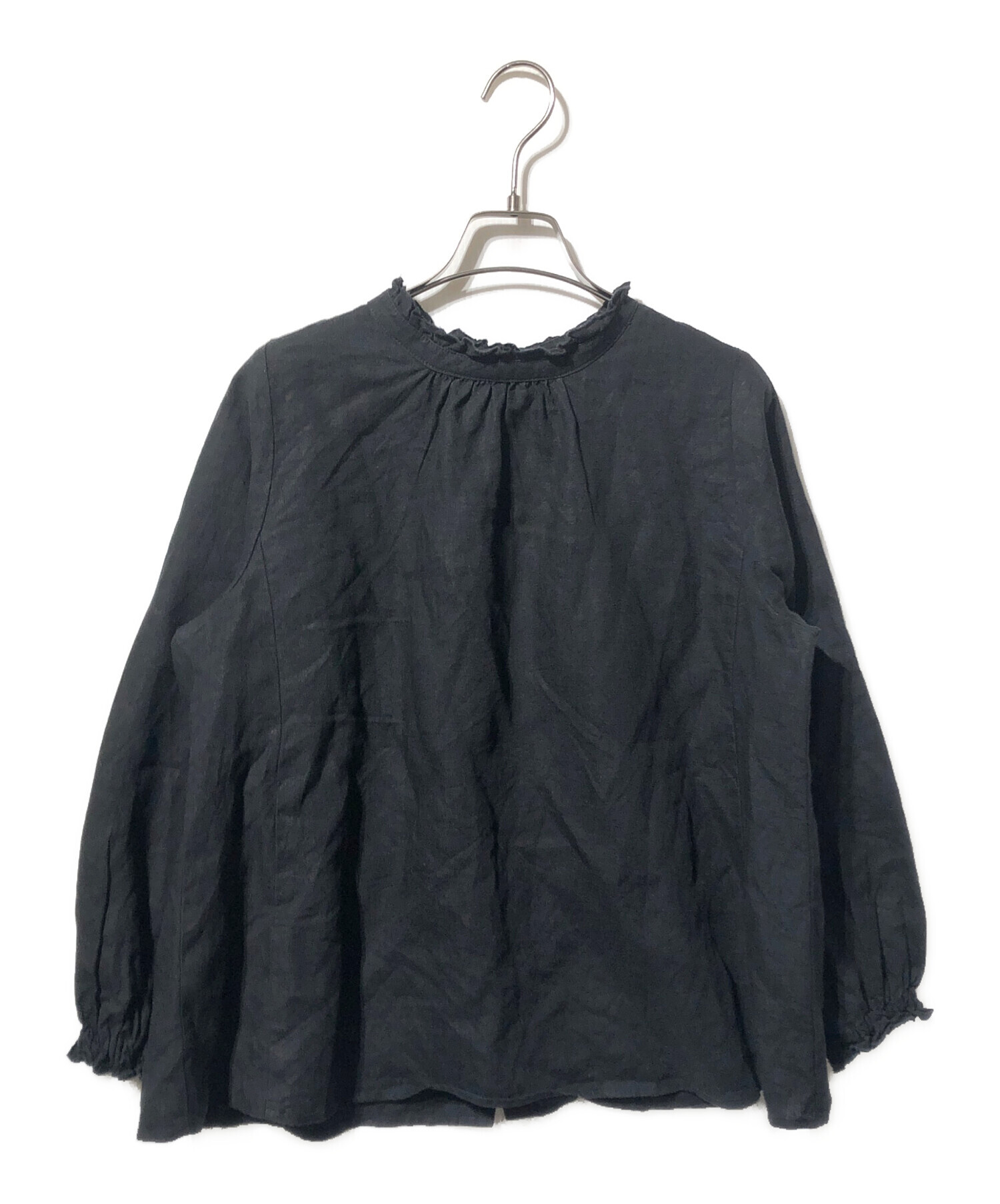 中古・古着通販】nest Robe (ネストローブ) フリルリネンブラウス 