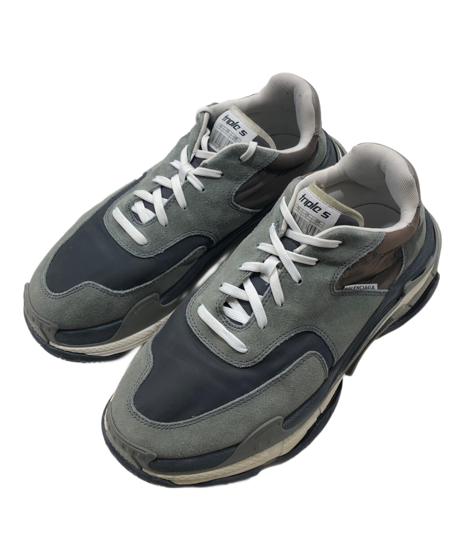 中古・古着通販】BALENCIAGA (バレンシアガ) triple S グレー サイズ 