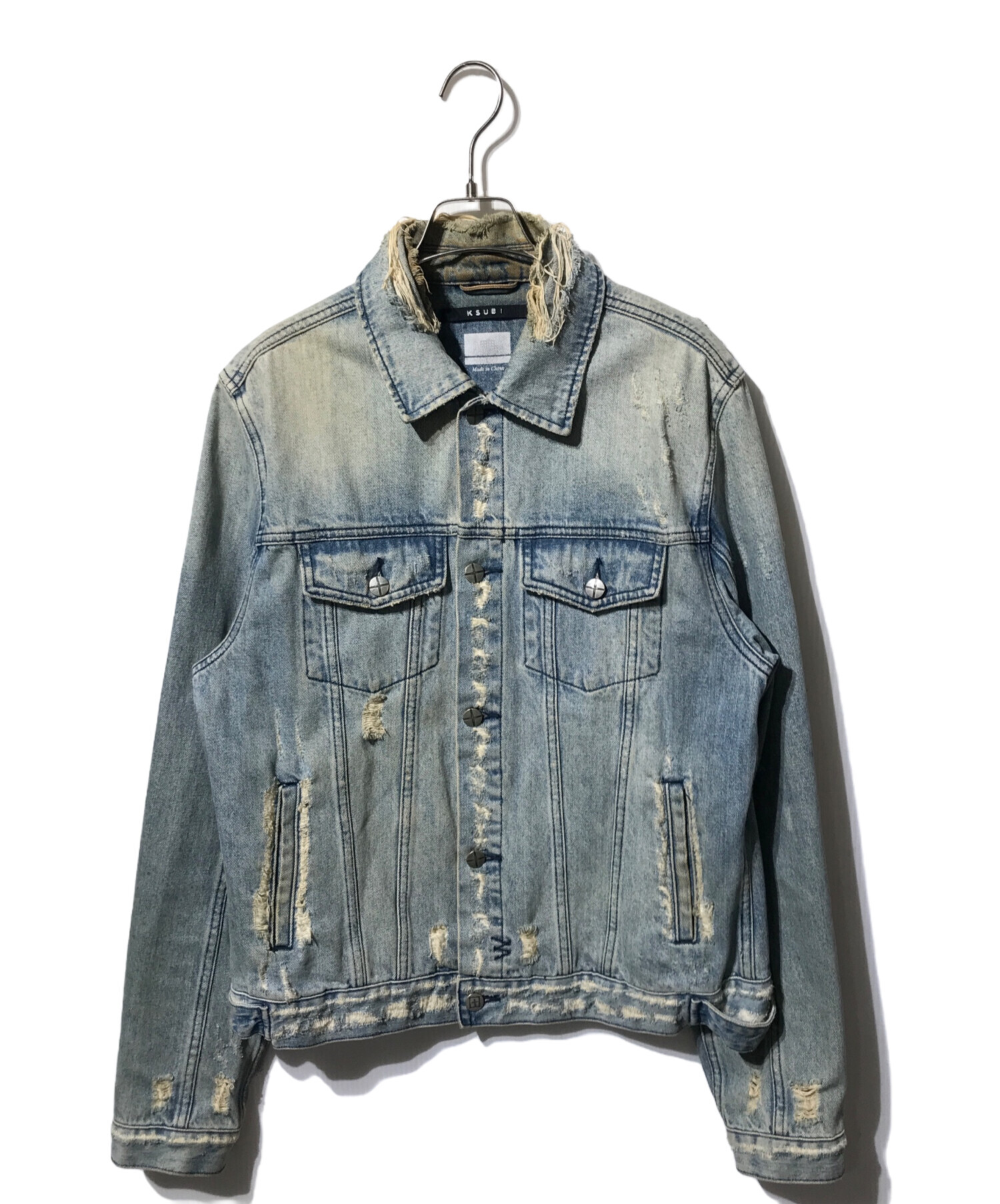 中古・古着通販】Ksubi (スビ) クラッシュデニムジャケット インディゴ 