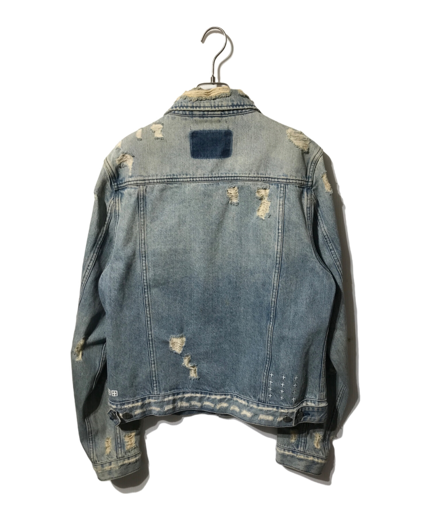 KSUBI ダメージ加工デニムジャケット S Ksubi 刺繍 デニムジャケット ダメージ加工 S Tsubi｜Yahoo!フリマ（旧
