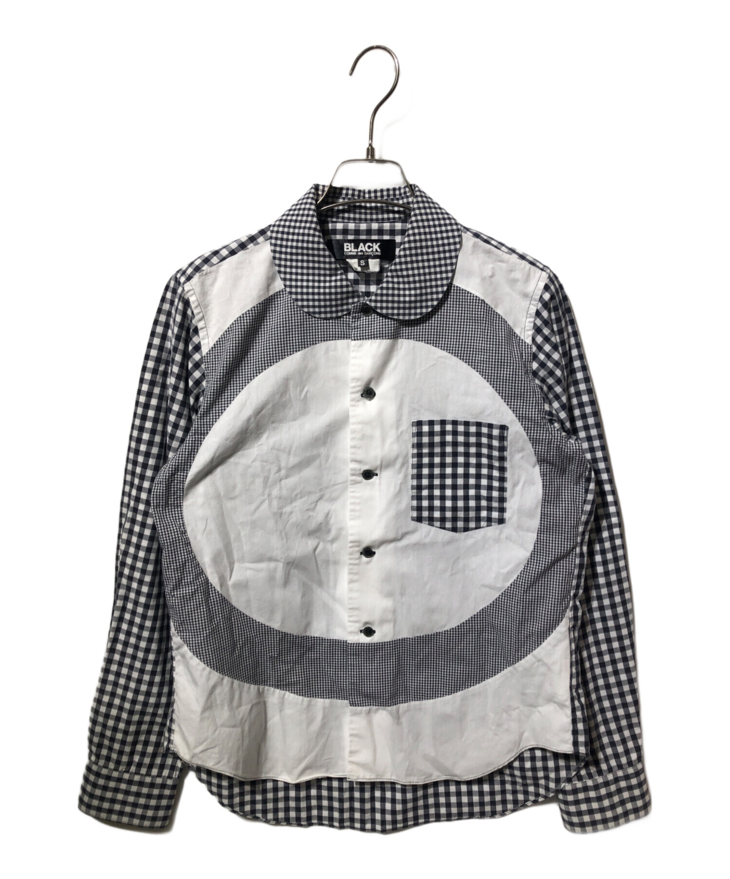 COMME des GARÇONS 長袖丸襟シャツ 中古・古着通販】BLACK COMME des GARCONS (ブラックコムデギャルソン