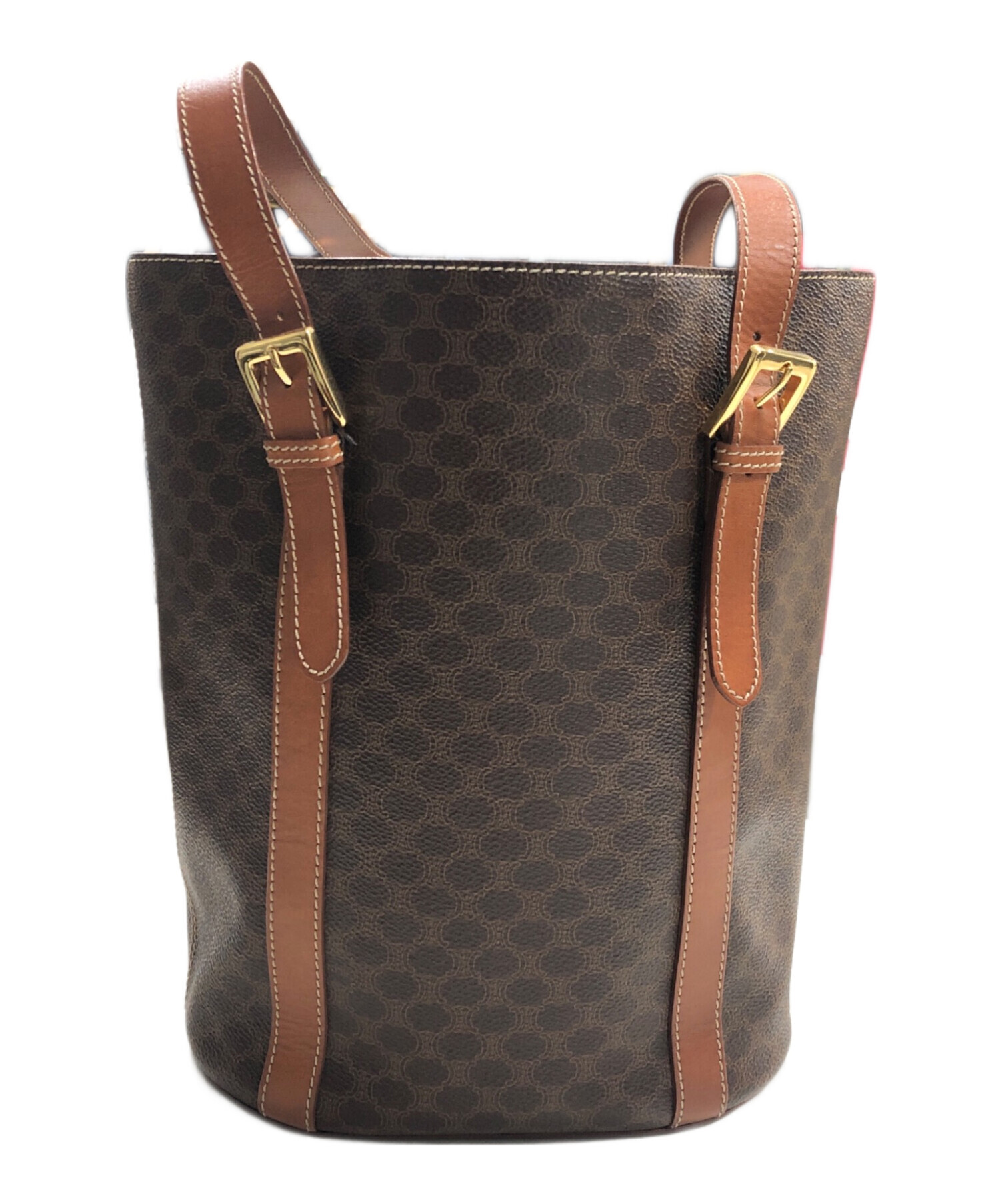 中古・古着通販】CELINE (セリーヌ) マカダムトートバッグ ブラウン 