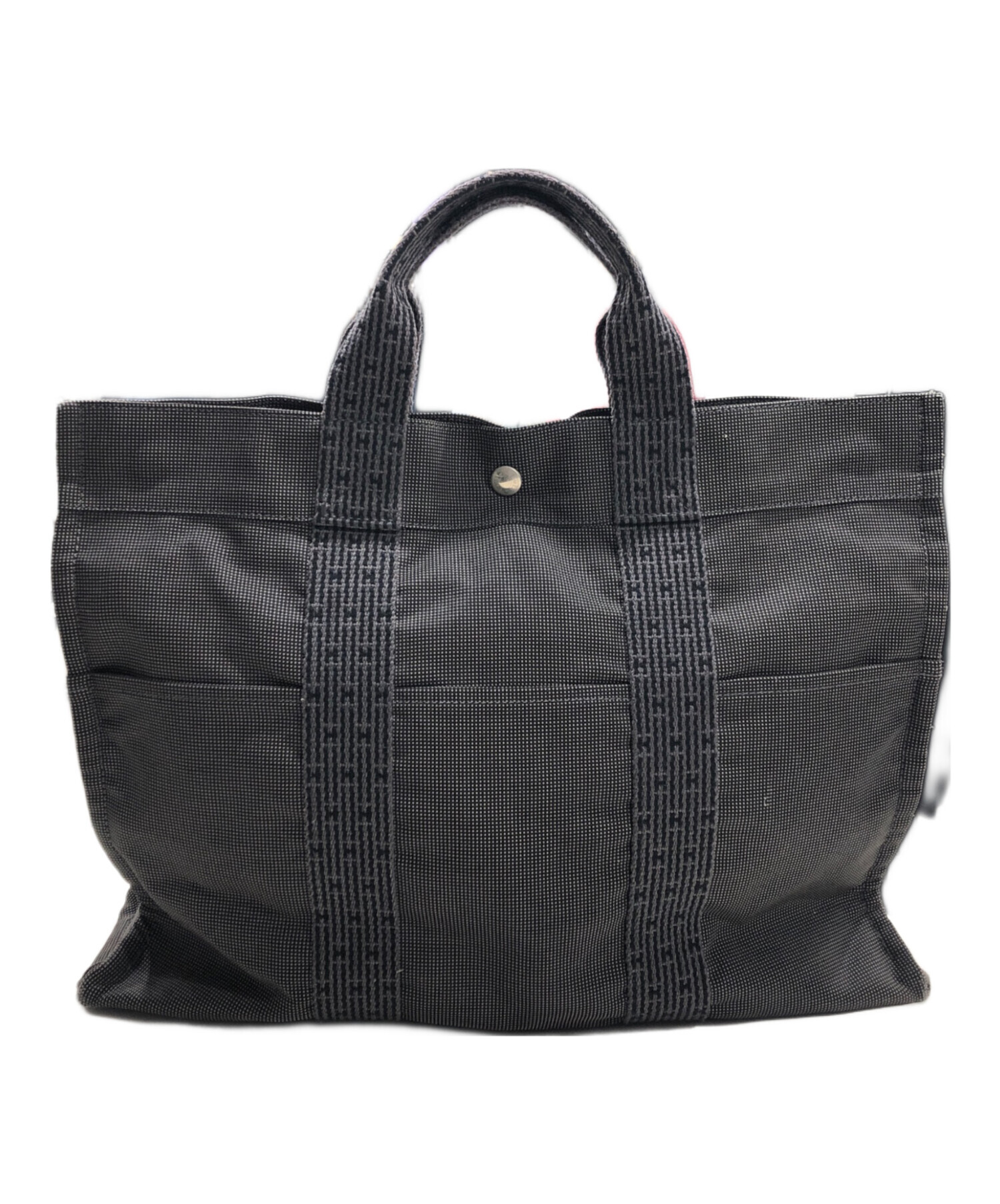 中古・古着通販】HERMES (エルメス) エールライントートバッグ グレー 