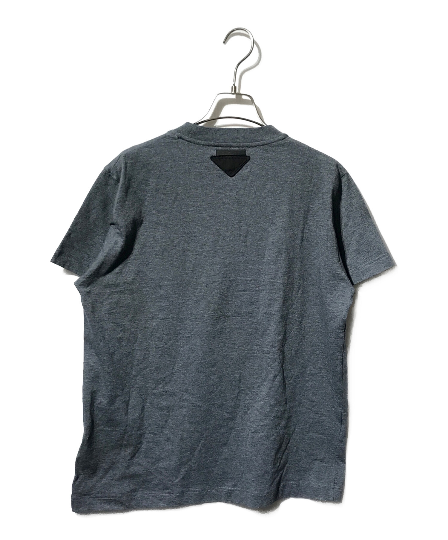 PRADA 00's archive シャツカットソー　ダークグレー S 中古・古着通販】PRADA (プラダ) スタッズ付きアップリケTシャツ/半袖