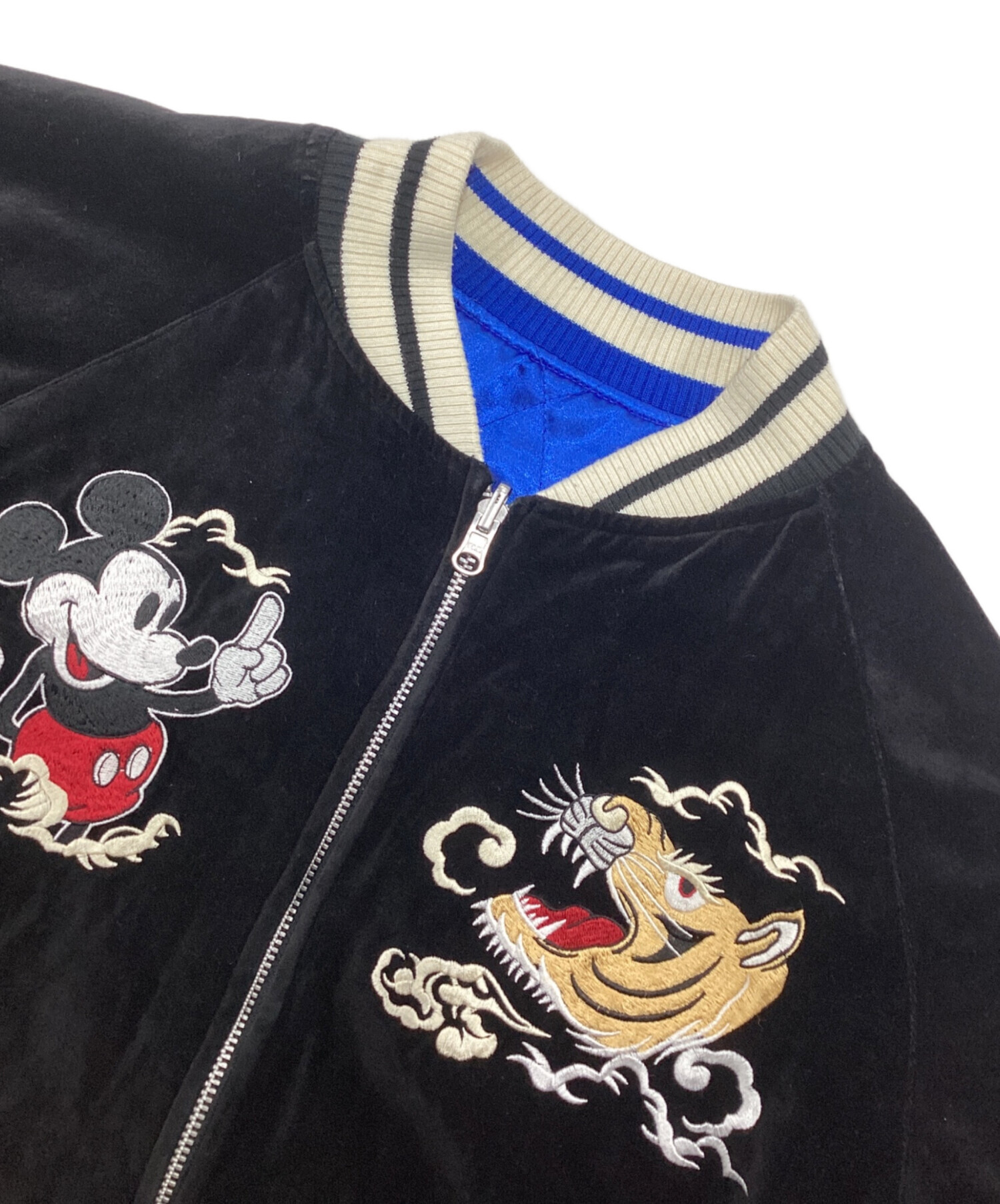 中古・古着通販】DISNEY (ディズニー) 別珍スカジャン ブラック サイズ