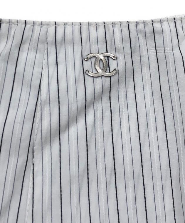 中古・古着通販】CHANEL (シャネル) タイトスカート ホワイト サイズ