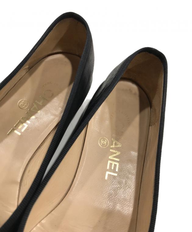 中古・古着通販】CHANEL (シャネル) ココマークパンプス ブラック