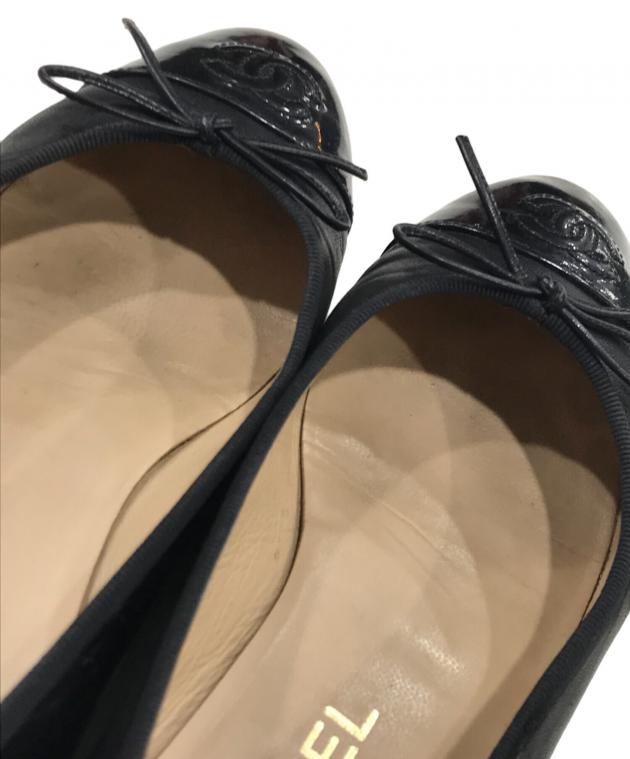 中古・古着通販】CHANEL (シャネル) ココマークパンプス ブラック