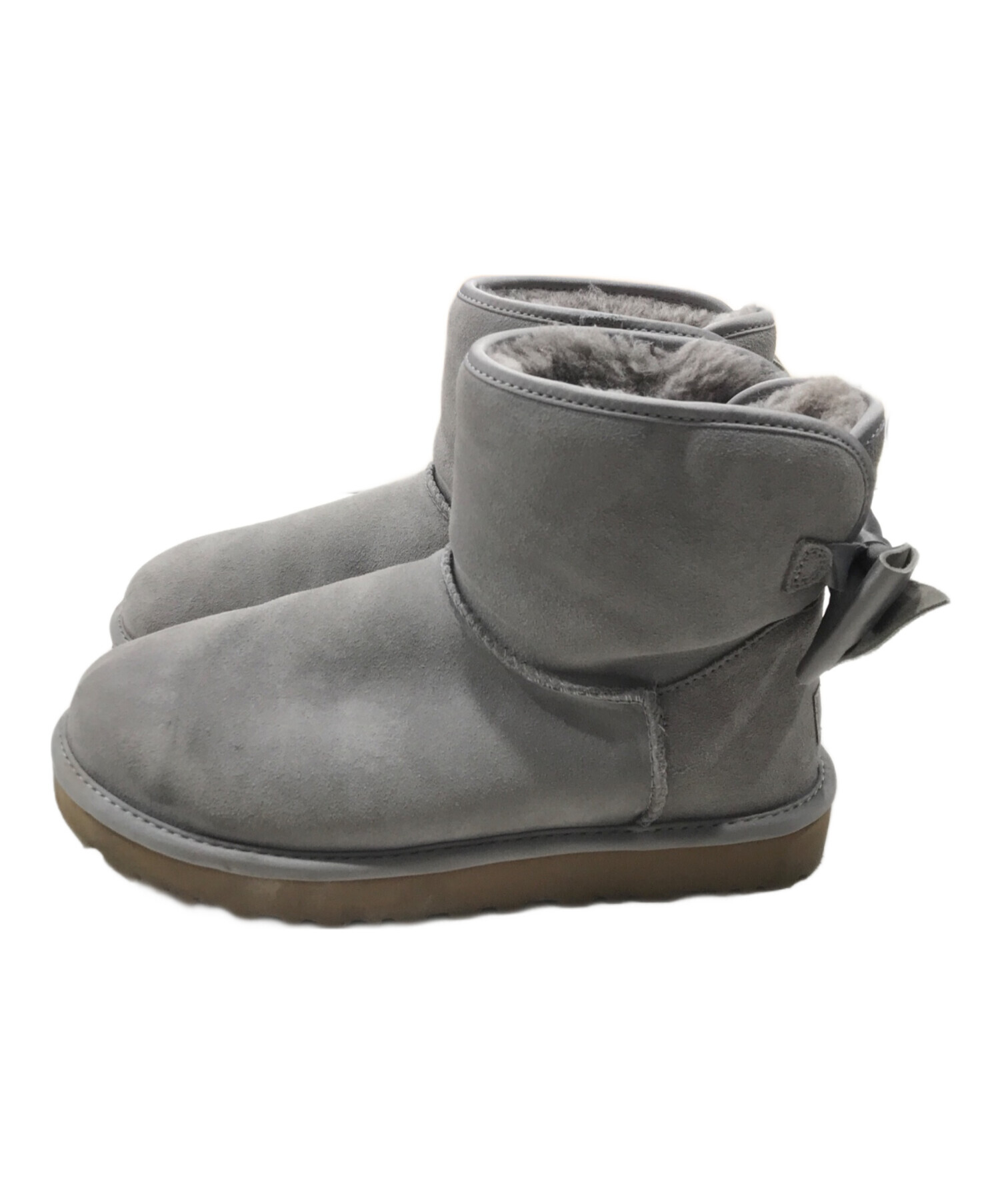 【超希少！】海外限定UGG（アグ） リボン付け替えブーツ　F27018F 中古・古着通販】UGG (アグ) リボン付け替えブーツ グレー サイズ