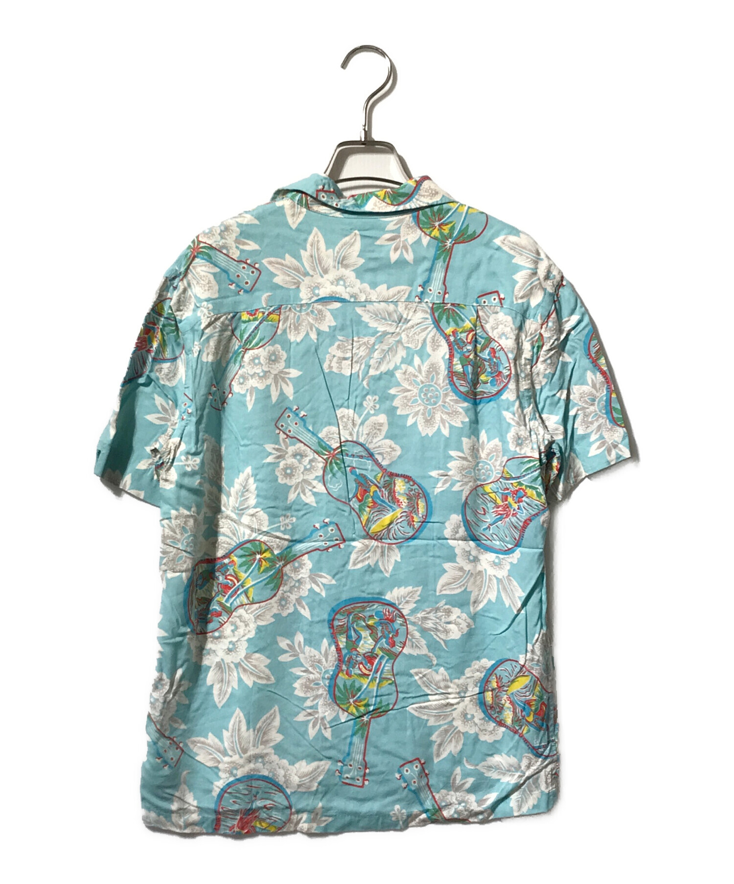 中古・古着通販】RRL (ダブルアールエル) キャンプハワイシャツ ブルー