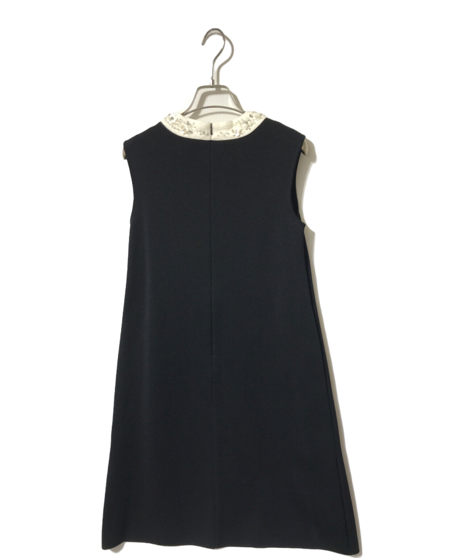 中古・古着通販】FOXEY (フォクシー) ニットノースリーブワンピース