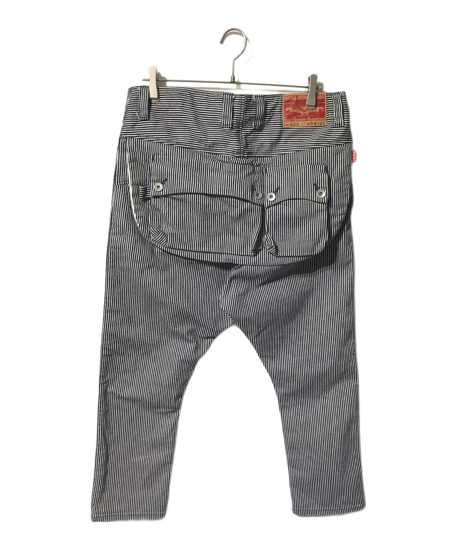 中古・古着通販】NATAL DESIGN (ネイタルデザイン) ヒッコリーサルエル