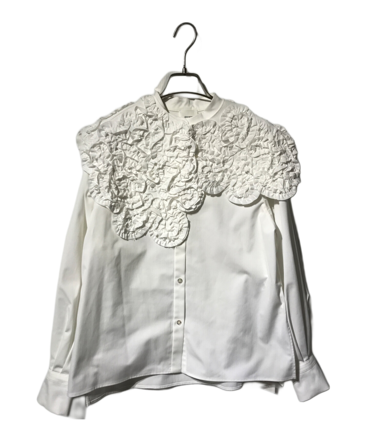 中古・古着通販】YORI (ヨリ) ホイップカラーブラウス/ビックカラー