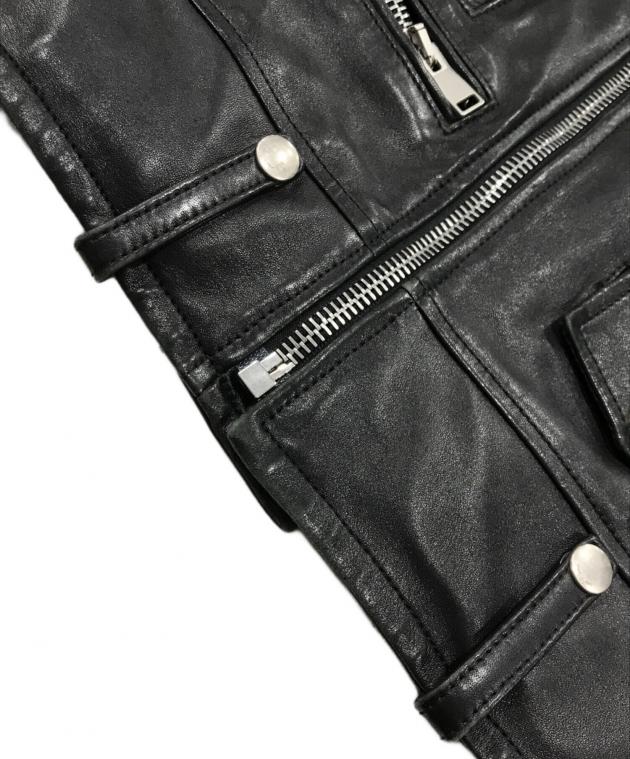 ★ジモティー割有★　SAINTLAURENT PARIS　ダブルライダースジャケット　IK-734 14AW サンローランパリ マーモットファー ダブルレザーライダース