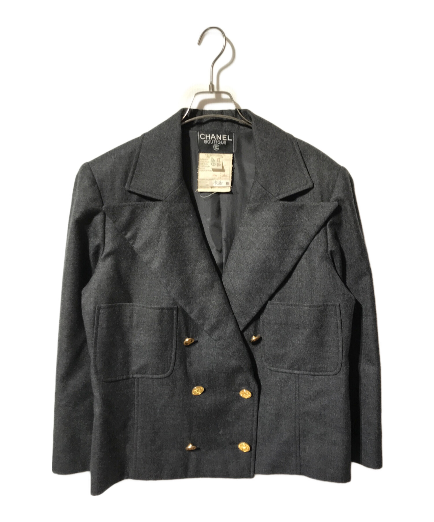 中古・古着通販】CHANEL (シャネル) 金釦ダブルジャケット/CHANEL