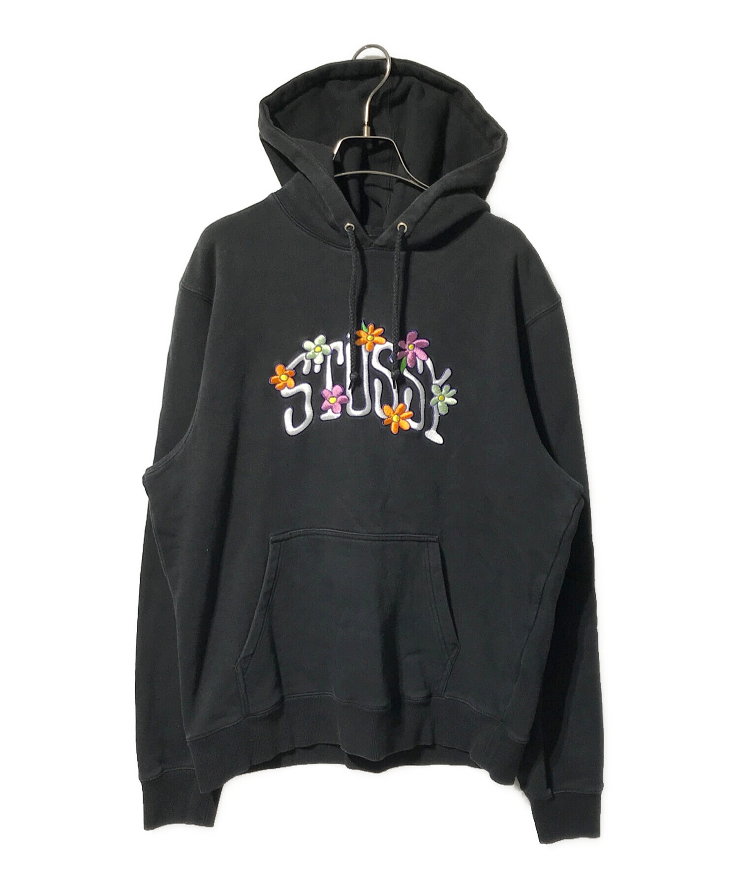 中古・古着通販】stussy (ステューシー) フローラルロゴフーディー