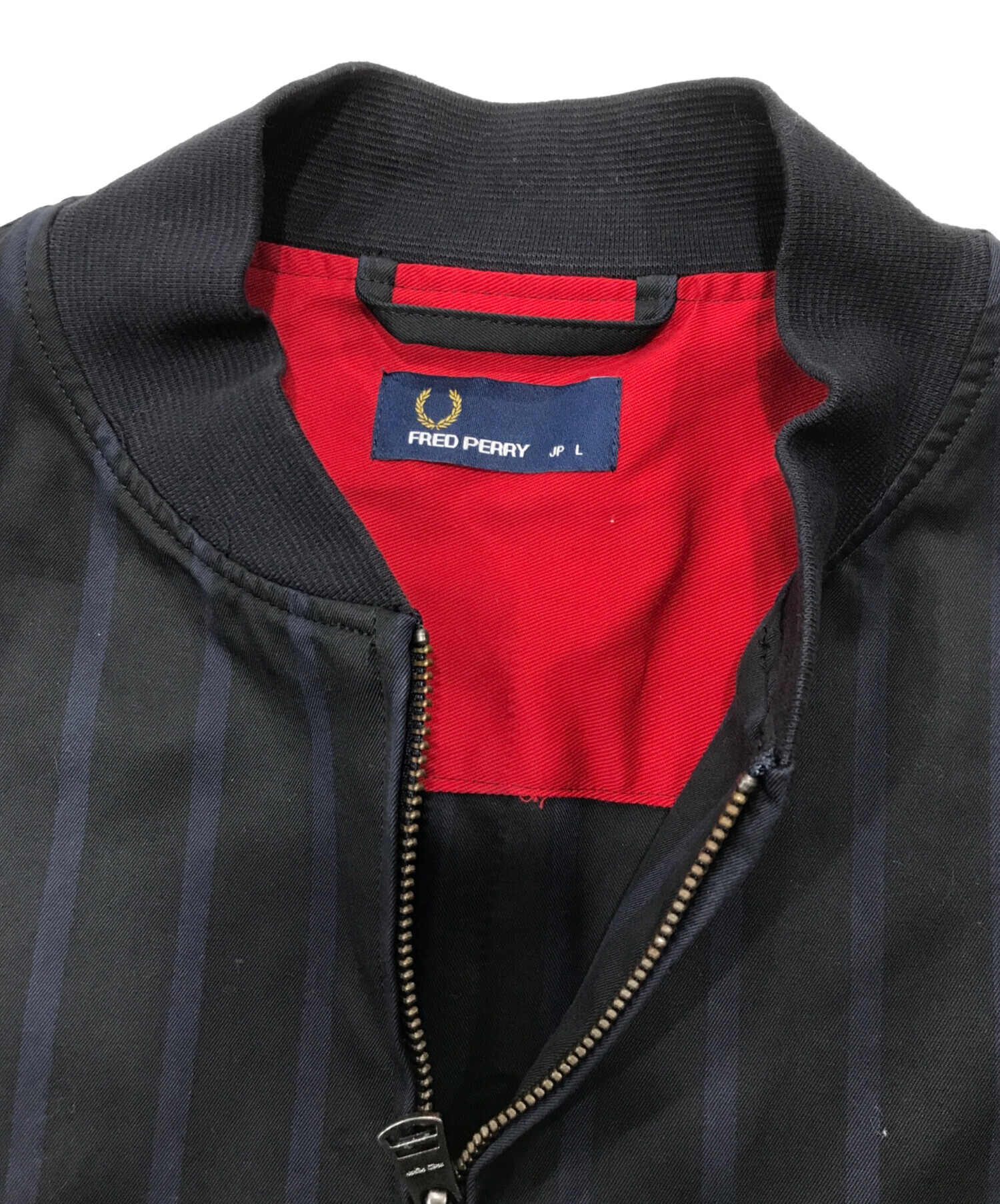 中古・古着通販】FRED PERRY (フレッドペリー) ストライプブルゾン