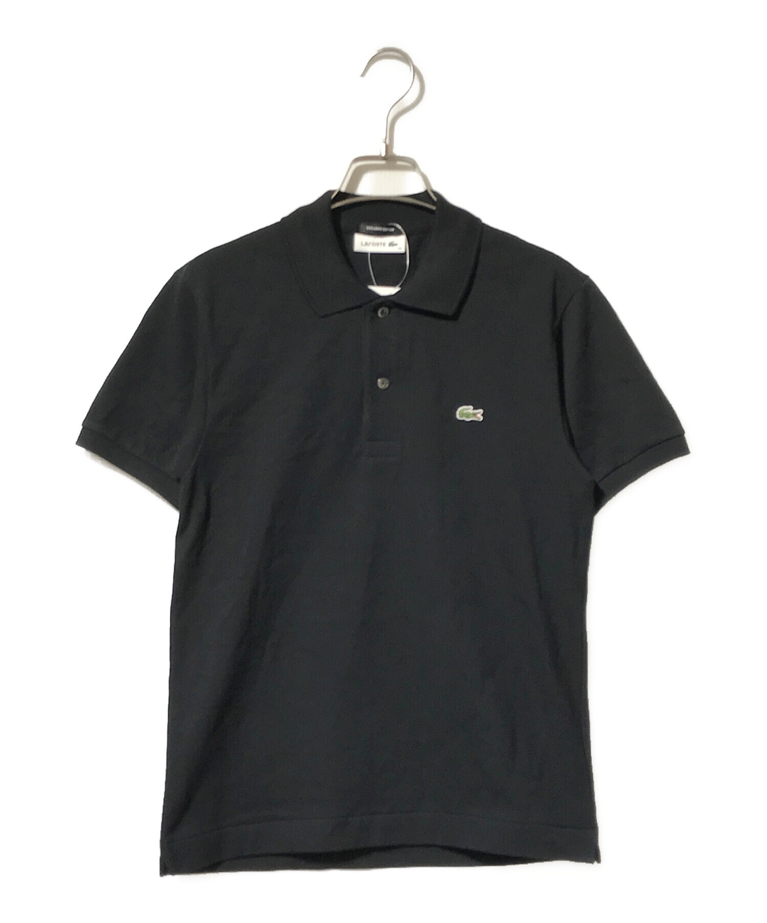 LACOSTE ブラック ポロシャツ 34 中古・古着通販】LACOSTE (ラコステ) ポロシャツ ブラック サイズ:34
