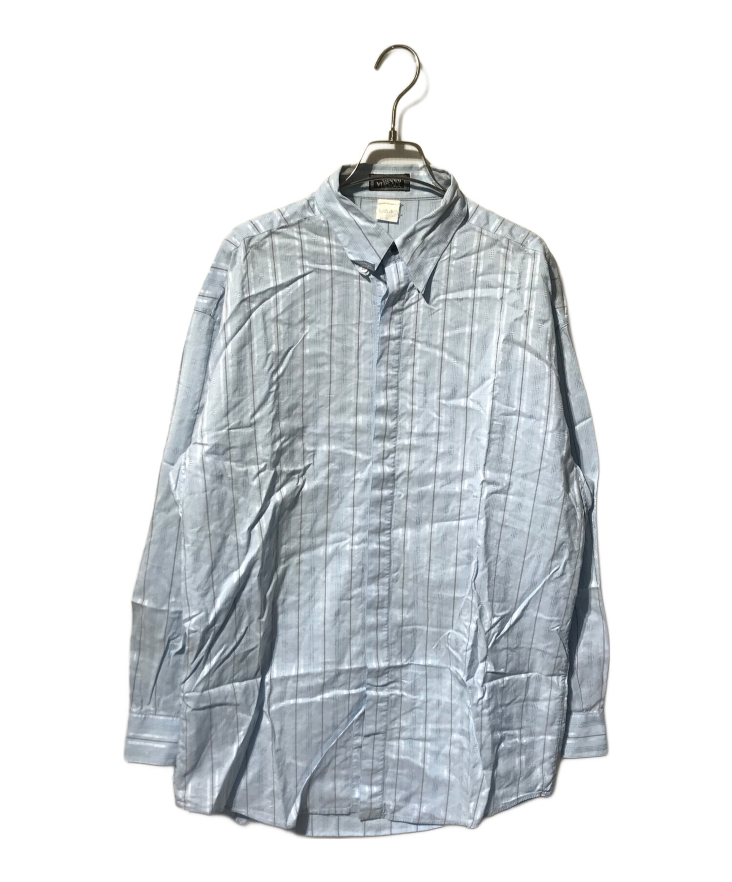 Gianni Versace ジャーニーベルサーチ　ストライプ 長袖シャツ 中古・古着通販】GIANNI VERSACE (ジャンニ・ヴェルサーチ) 比翼