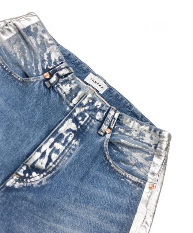 中古・古着通販】TANAKA (タナカ) ペイントデニムパンツ インディゴ