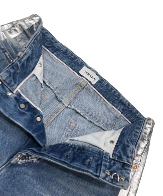 中古・古着通販】TANAKA (タナカ) ペイントデニムパンツ インディゴ