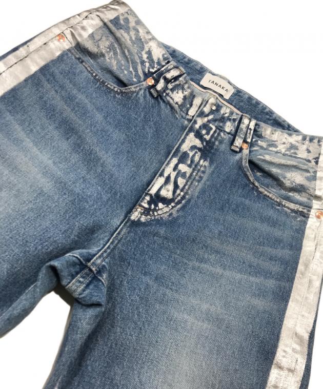 中古・古着通販】TANAKA (タナカ) ペイントデニムパンツ インディゴ