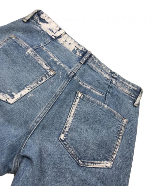中古・古着通販】TANAKA (タナカ) ペイントデニムパンツ インディゴ