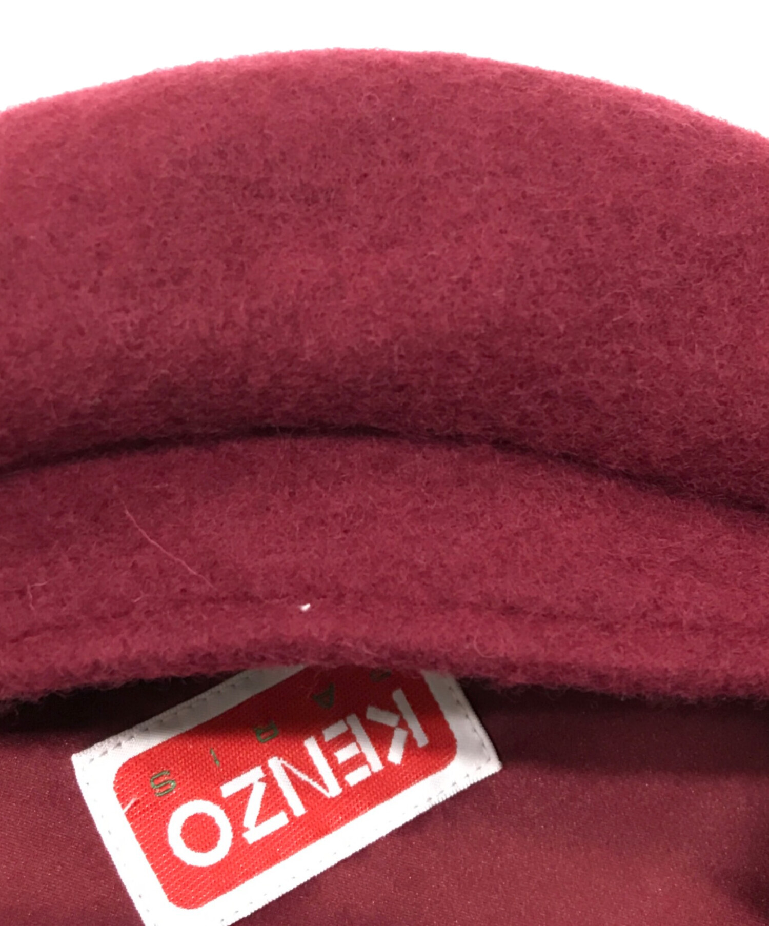中古・古着通販】KENZO (ケンゾー) エッフェル塔刺繍ベレー帽 レッド