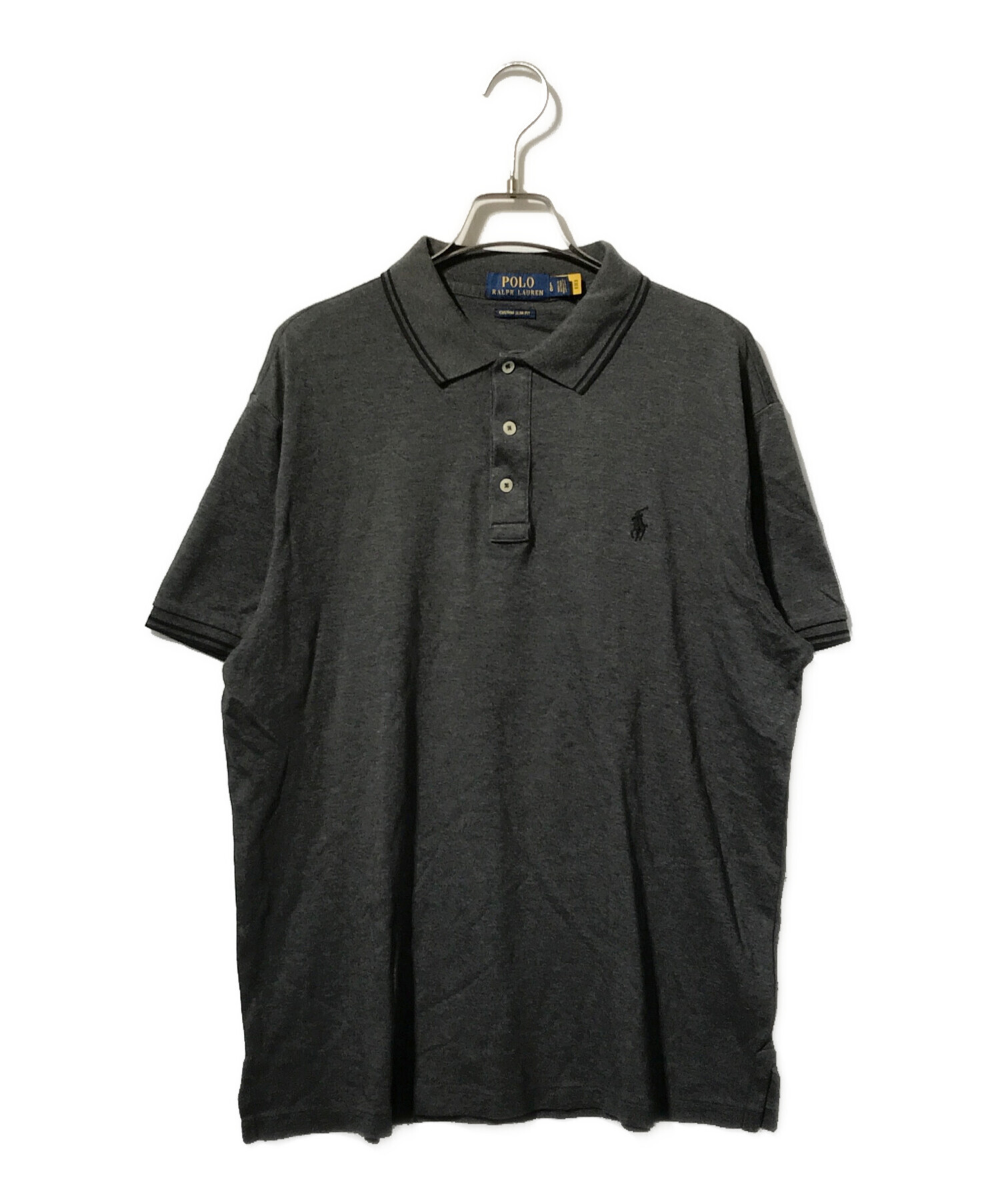 Polo Ralph Lauren ダークグレー ポロシャツ 中古・古着通販】POLO RALPH LAUREN (ポロ・ラルフローレン