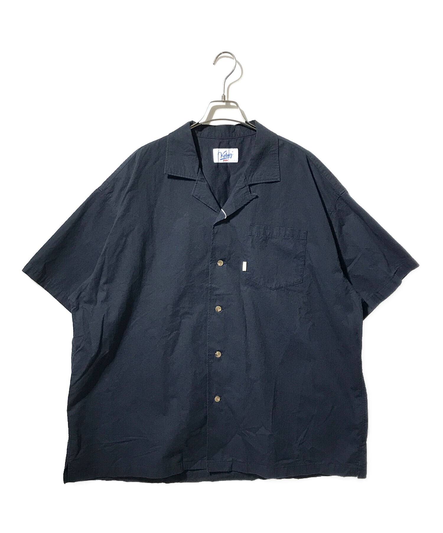 中古・古着通販】KEBOZ (ケボズ) 半袖ワークシャツ ネイビー サイズ:M