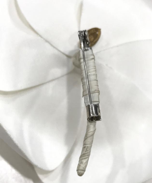 中古・古着通販】CHANEL (シャネル) カメリアブローチ ホワイト